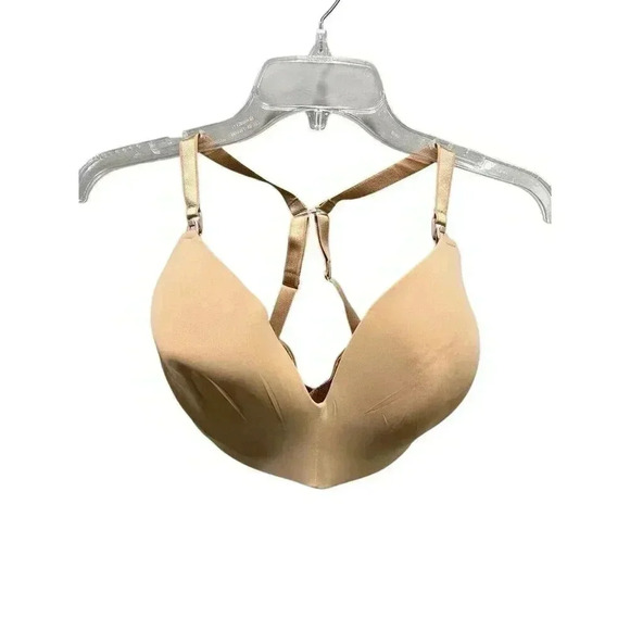 Auden Women's 38DDD Nursing Lightly Lined Wirefree Bra Pearl Tan - Picture 10 of 11